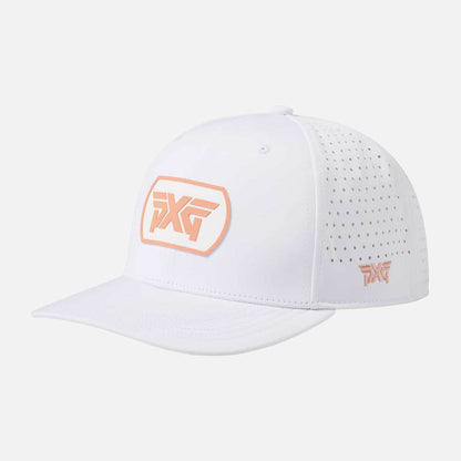 6 Panel Dog Tag Structured Low Crown Snapback