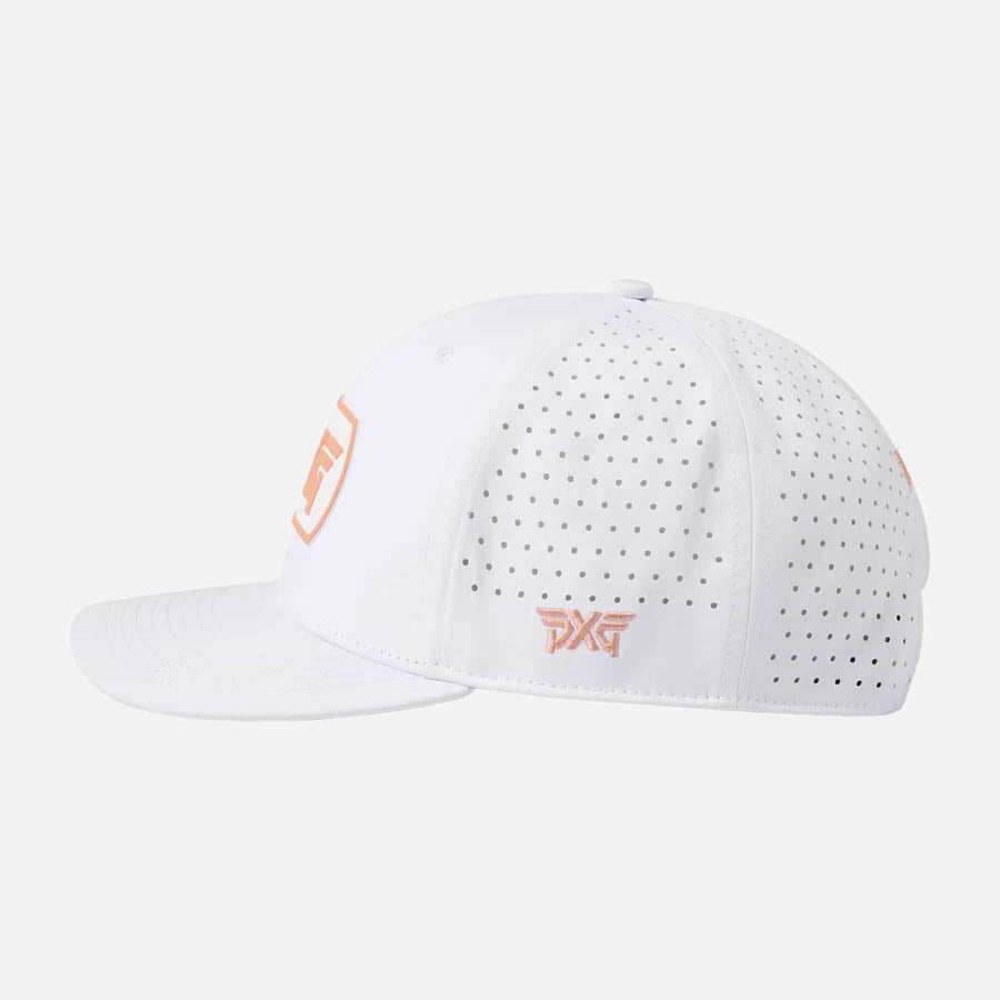 6 Panel Dog Tag Structured Low Crown Snapback