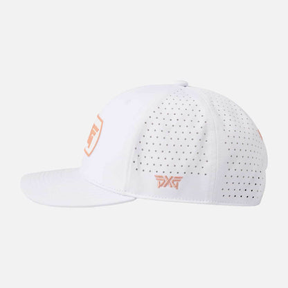 6 Panel Dog Tag Structured Low Crown Snapback