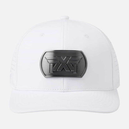 6 Panel Dog Tag Structured Low Crown Snapback