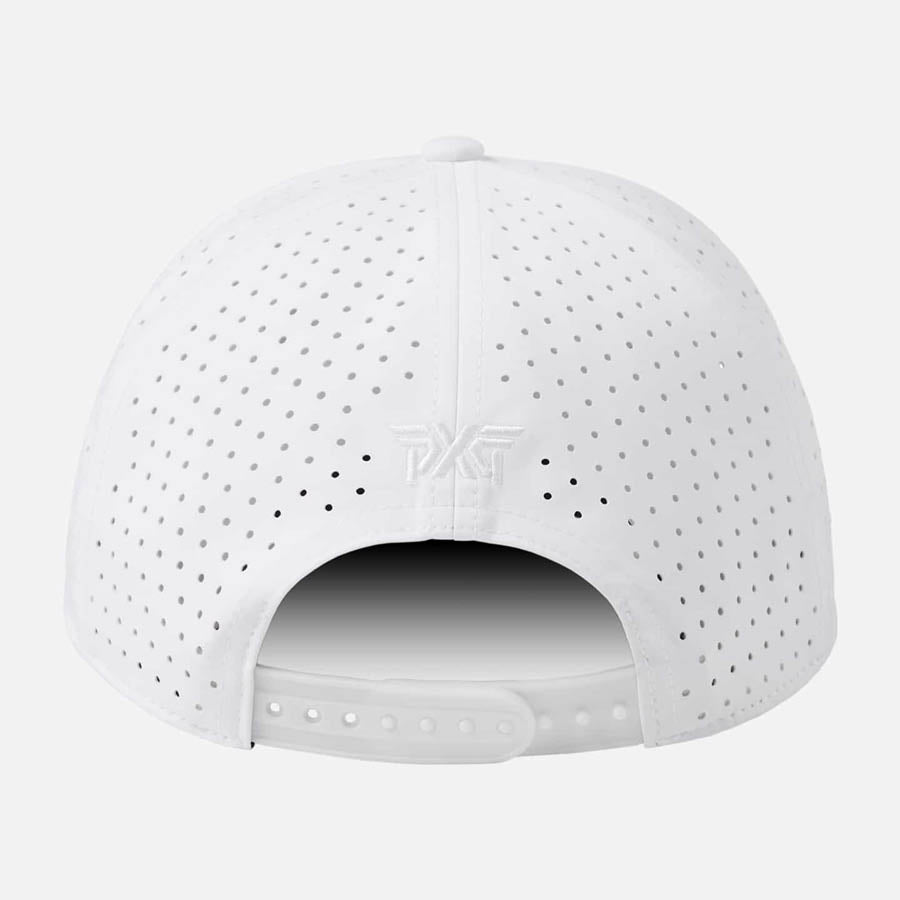 6 Panel Dog Tag Structured Low Crown Snapback