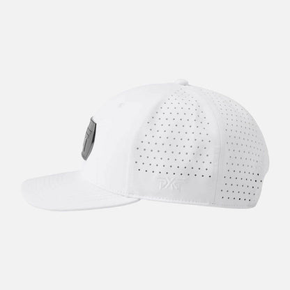 6 Panel Dog Tag Structured Low Crown Snapback