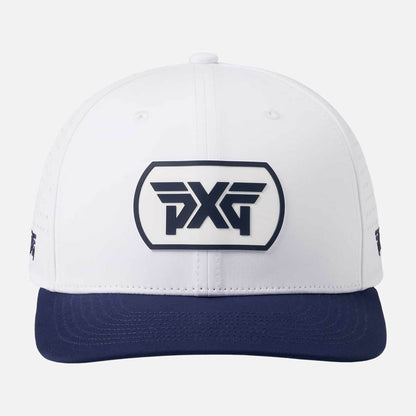 6 Panel Dog Tag Structured Low Crown Snapback