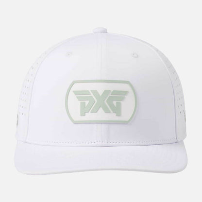 6 Panel Dog Tag Structured Low Crown Snapback