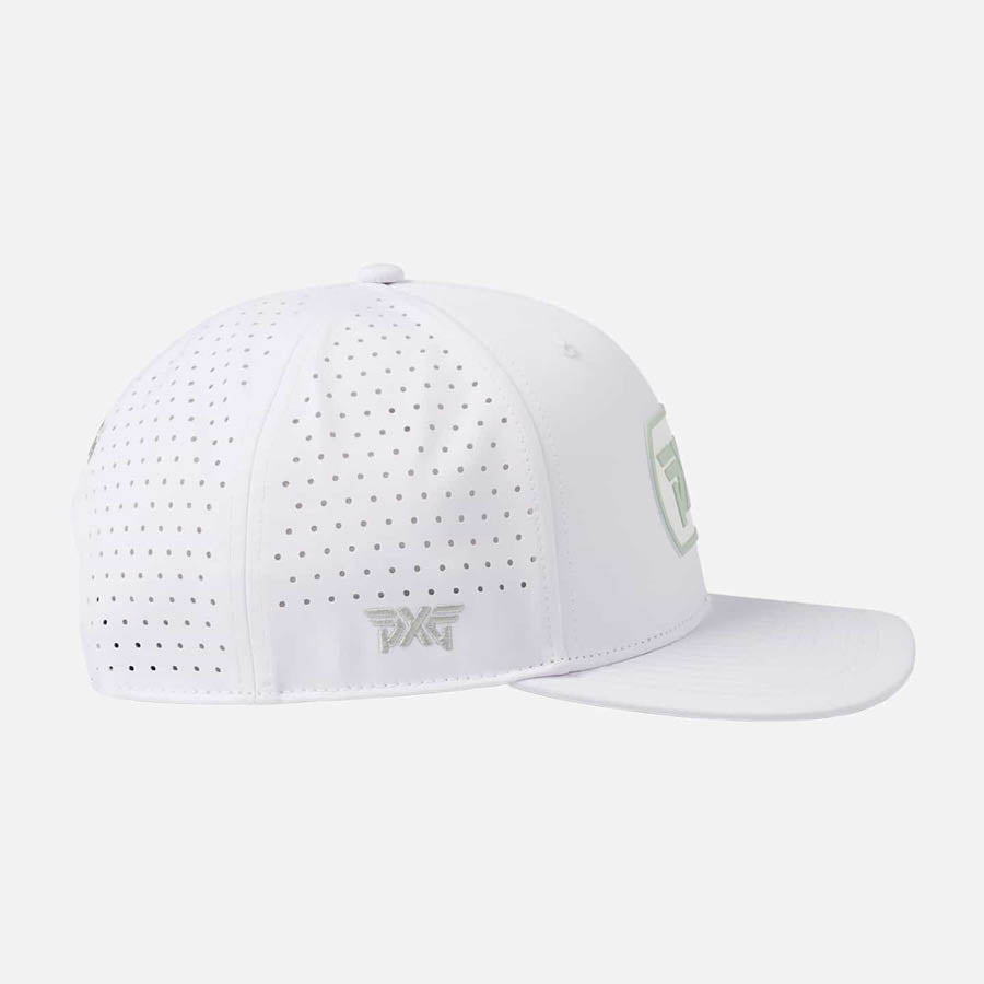 6 Panel Dog Tag Structured Low Crown Snapback
