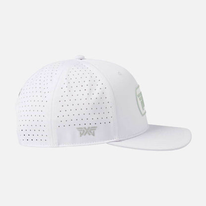 6 Panel Dog Tag Structured Low Crown Snapback